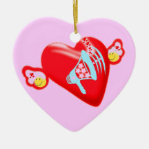εїз✿♥Яömǻñtî¢flyghjärta Ornament♥✿εїз Julgranskulor