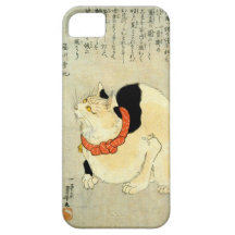 日本猫 japansk katt för 国芳, Kuniyoshi, Ukiyo-e iPhone 5 Fodral