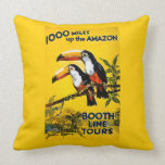 1000 Miles upp amasonbåset fodrar Tours vintage Prydnadskuddar