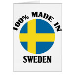 100% gjorde i sverige hälsningskort