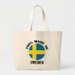 100% gjorde i sverige tote bags