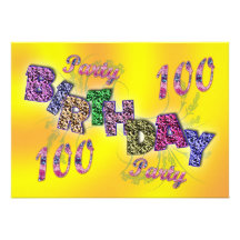 100. partyinbjudan