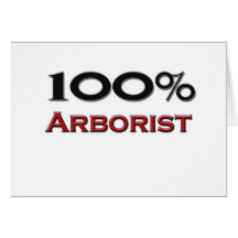 100 procent Arborist Hälsnings Kort