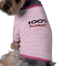 100 procent blomsterhandlare hund t-shirts