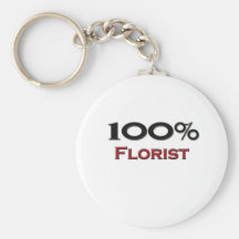 100 procent blomsterhandlare nyckel ring