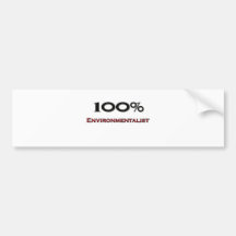 100 procent miljöaktivist bildekaler