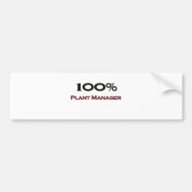 100 procent växtchef bildekaler