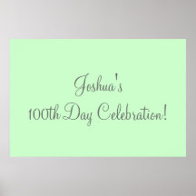100th Day Celebration Print