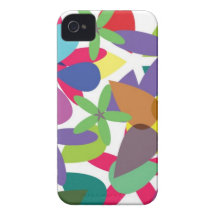 106 FÄRGRIKA DIAGRAM TEMPL FÖR VEKTORBLOMMACOLLAGE iPhone 4 Case-Mate FODRAL