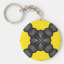 1118 BLACK YELLOW SCIENCE FICTION ROBOT BUMBLEBEE KEYCHAIN