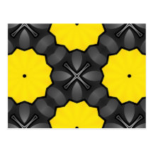 1118 BLACK YELLOW SCIENCE FICTION ROBOT BUMBLEBEE POSTCARDS