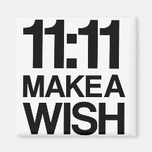 11:11 GÖR en WISHmagnet Kylskåps Magneter