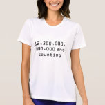 12.320.000.000.000 och räkna tee shirt