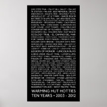 12 x 24" affisch - 10 år - värmeförlägga i barack 