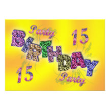 15th partyinbjudan