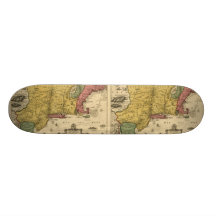 1685 karta - nya Belgien, den nya världen, New Eng Skateboards