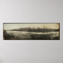 1899 vithästforar, långt foto för AK-gård Affisch