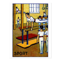 1910 manar gymnastik vykort