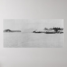 1915 Petersburg, långt foto för AK-gård Affisch