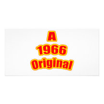 1966 original- rött anpassingsbara fotokort