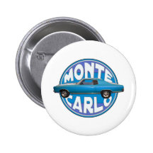 1970 monte - carlo chevy blått knappar med nål