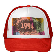 1994 färgrika popkonst - hatt trucker kepsar