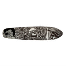 #1 - Döskallar & Psychedelic linjer Skate Board Decks