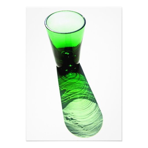 1 grön coctail sköt exponeringsglas personliga tillkännagivanden