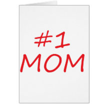 #1 mamma, mor #1 hälsnings kort