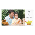 #1 pappa Photocard Anpassade Foto Kort
