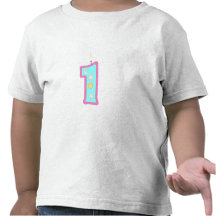 1 (stearinljus) t-shirts
