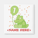 1st födelsedag för Dino baby Magneter För Kylskåp