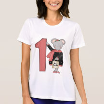 1st födelsedag för mus t shirt