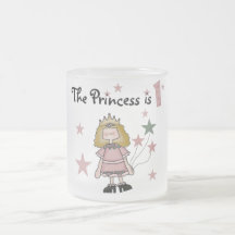 1st födelsedag Tshirts och gåvor för Princess Kaffe Koppar