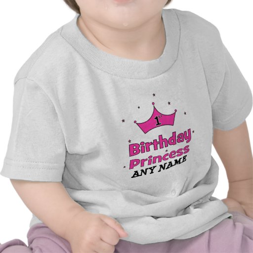 1st FödelsedagPrincess!  med rosakronan T-shirts