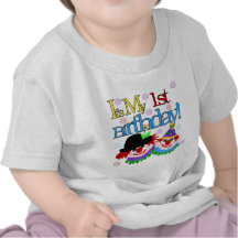1st födelsedagTshirts och gåvor för enfaldiga clow