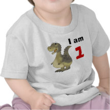 1st idé för födelsedagdinosaurgåva tshirts