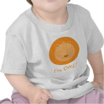 1st Lejon begynna T-tröja för födelsedagbaby