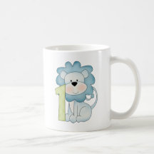 1st Lejon födelsedag Kaffe Mugg