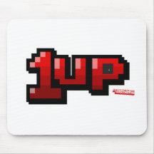 1UP - Geek för liv för Gamervideospel extra Musmattor