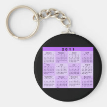 2011 år på en ögonkastkalender nyckelringar