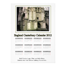 2012 kalender England Canterbury MUSEET Zazzle Personliga Inbjudningskort