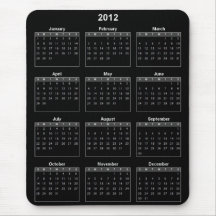 2012 kalender Mousepad Mus Matta