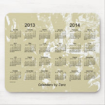 2013 - 2014 2 år kalender musmatta