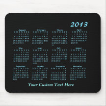 2013 kalender Mousepad Mus Matta