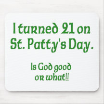 21 på st patty" s-dag mus mattor