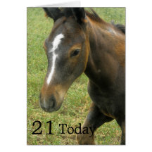 21st Födelsedag Hälsnings Kort