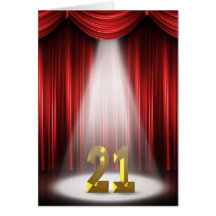 21st Födelsedag Hälsningskort