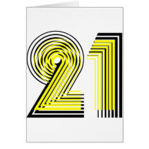 21st Födelsedag Kort