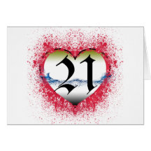 21st Födelsedag Kort
